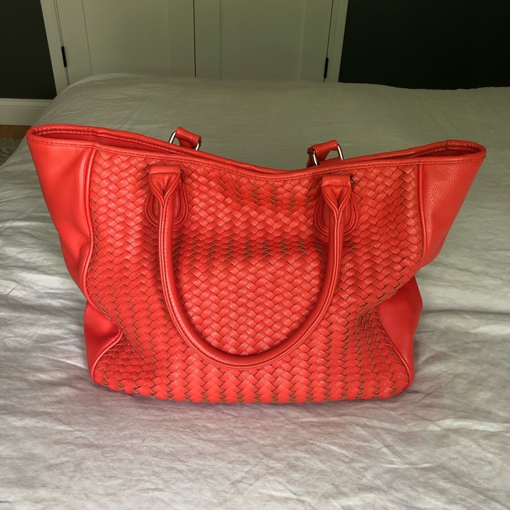 Deux Lux Woven Leather Tote